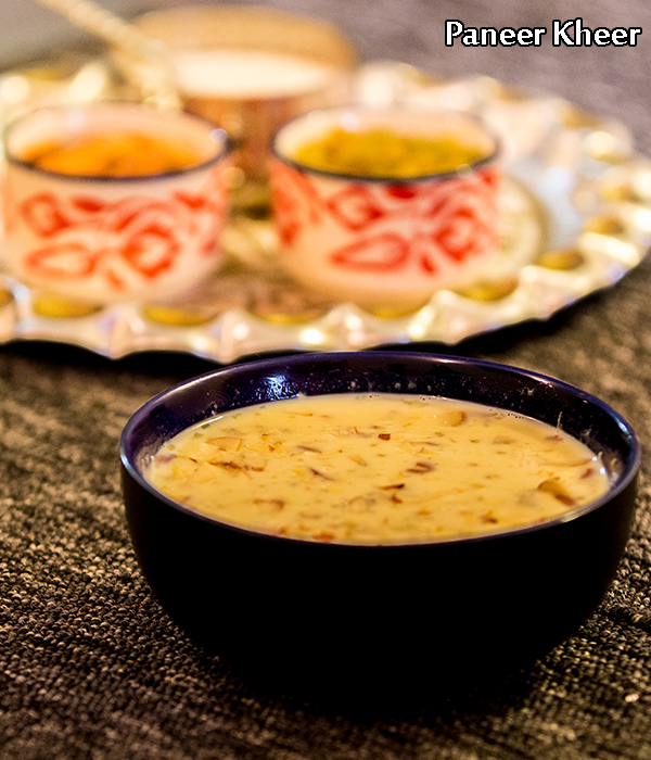 Paneer kheer recipe