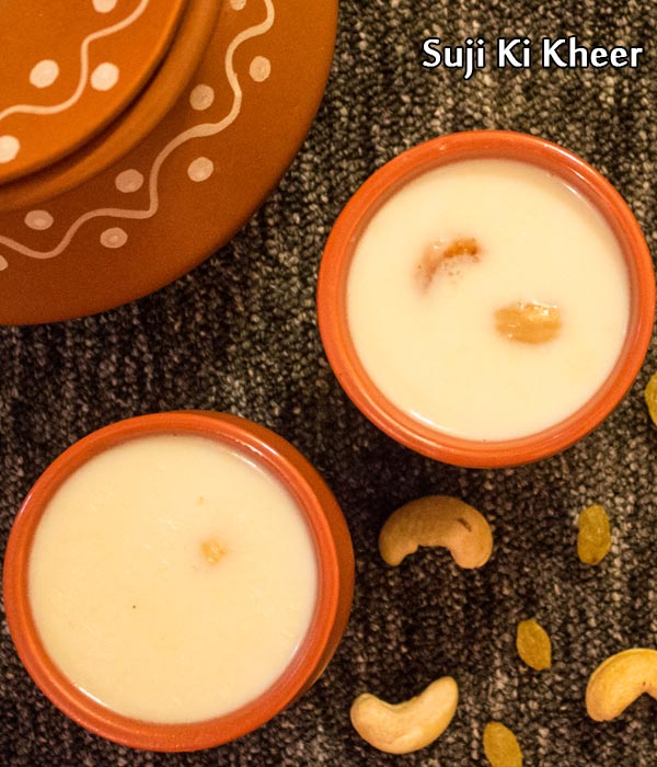 suji ki kheer recipe