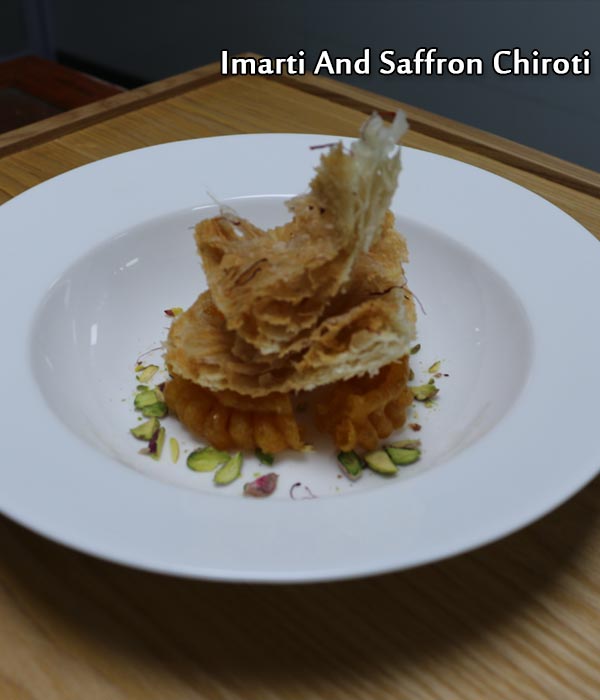 imarti and saffron chiroti
