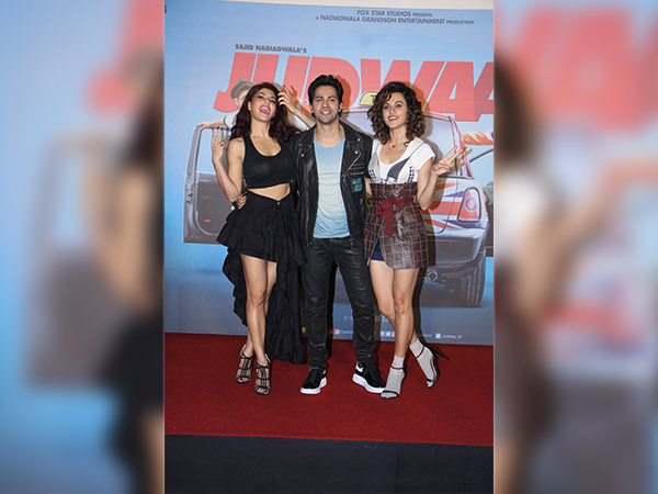 judwaa 2 cast at the trailer launch