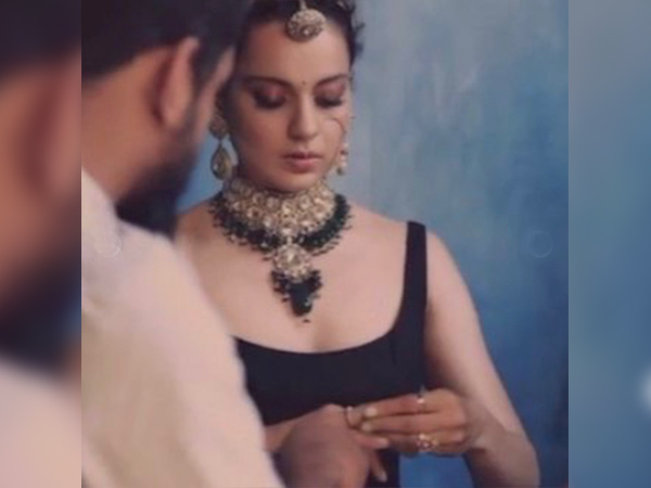 kangana ranaut on bazaar bride cover