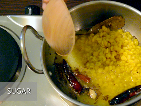 narkel diye cholar dal recipe