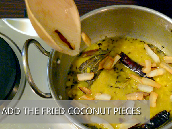 narkel diye cholar dal recipe