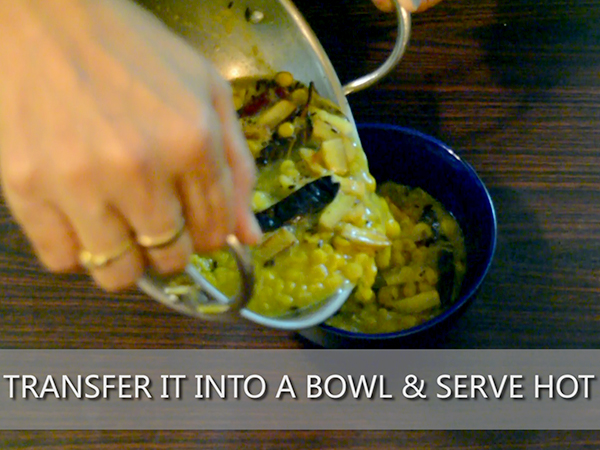 narkel diye cholar dal recipe