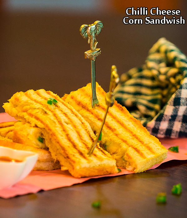 chilli cheese corn sandwich recipe