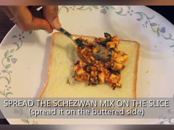 schezwan sandwich recipe