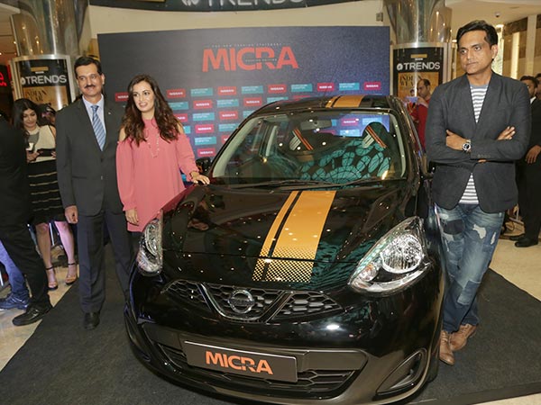 dia mirza at nissan micra latest edition launch