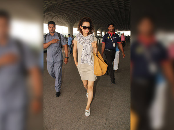 kangana ranaut at airport