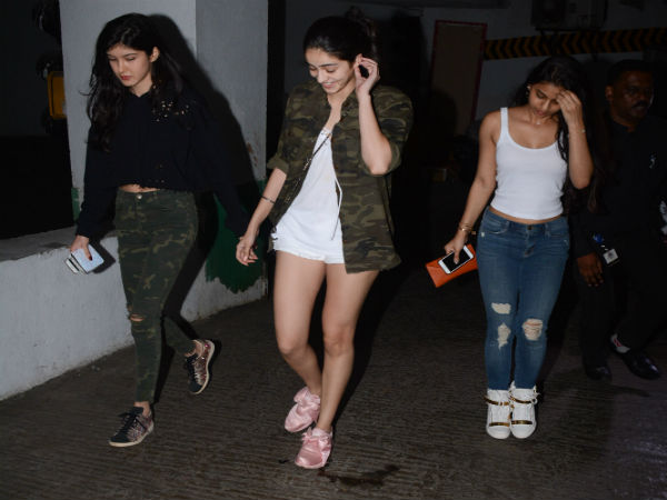 suhana khan, shanaya kapoor and ananya pandey at pvr