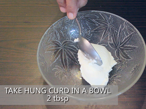 hung curd dip recipe
