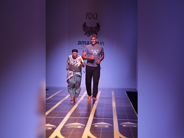 milind soman at amazon india fashion week