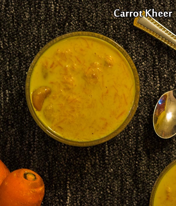carrot kheer recipe