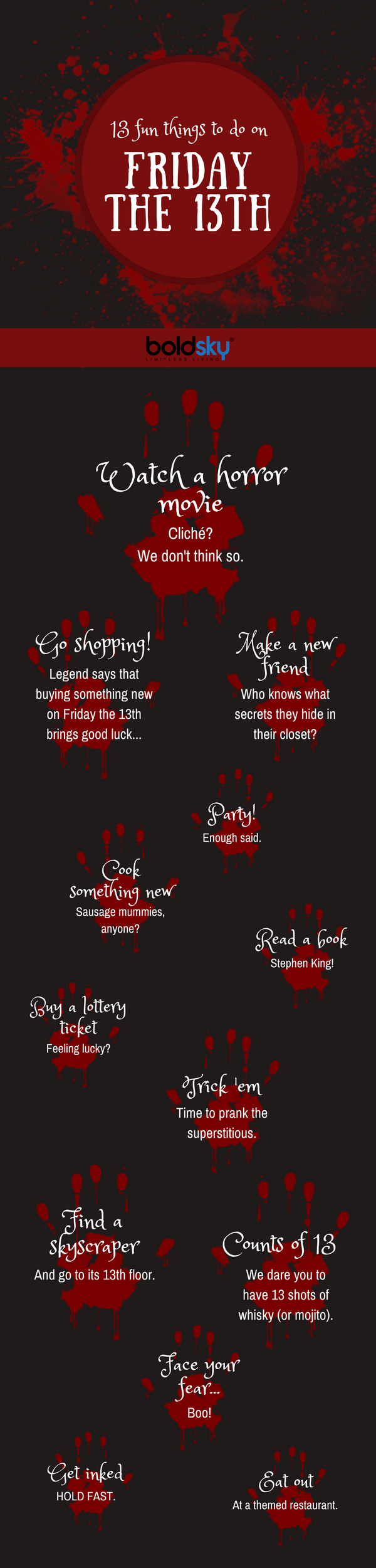 13 things to do on friday the 13th