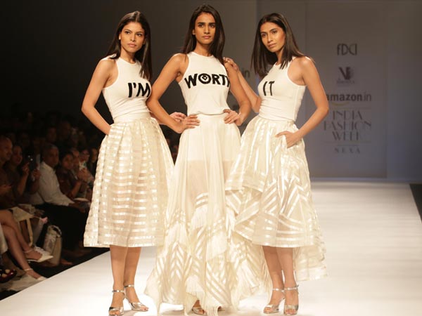 aahana kumra at amazon india fashion week for nikhita tandon