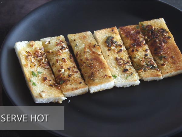 tawa garlic bread recipe