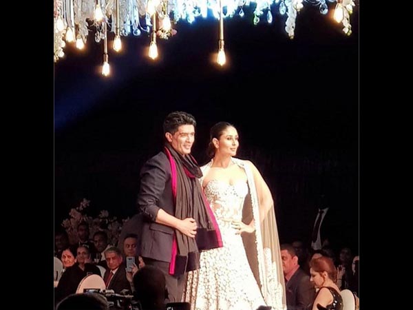 kareena kapoor in manish malhotra at nairobi fashion week