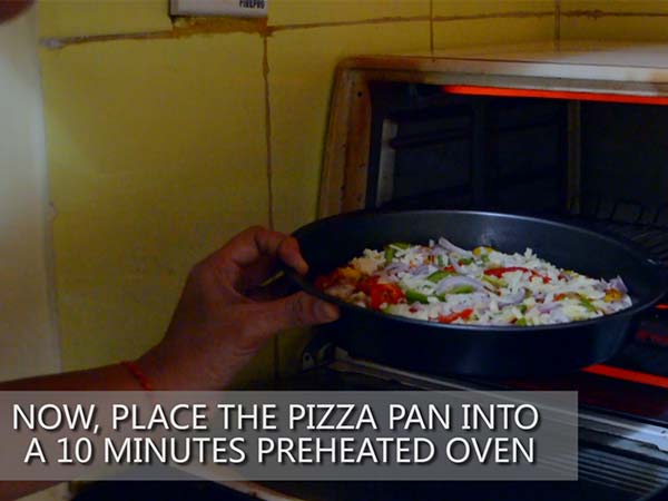 Cheese Onion Bell Pepper Pizza Recipe