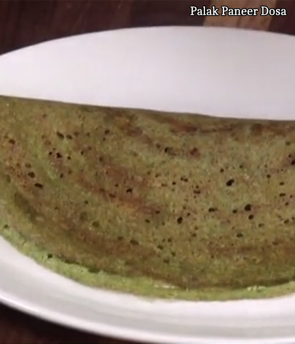 how to prepare palak paneer dosa