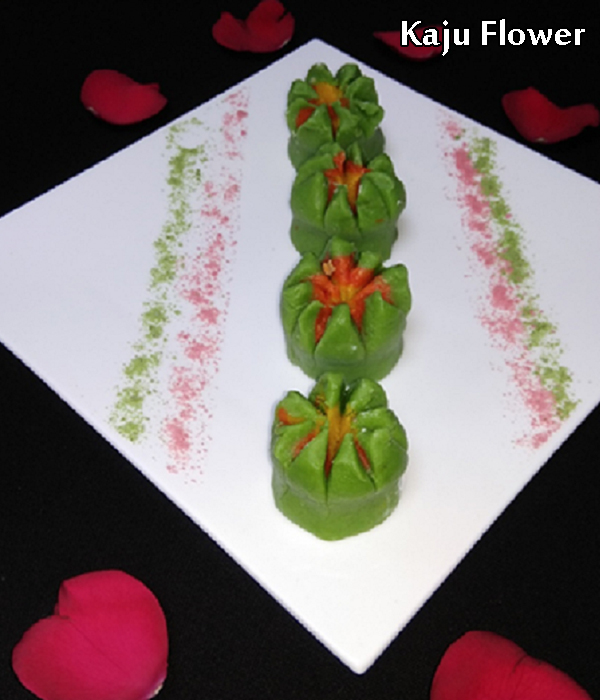 kaju flower recipe