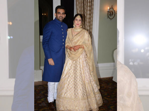 sagarika ghatge reception look