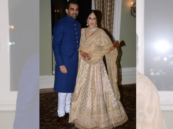 sagarika ghatge reception look