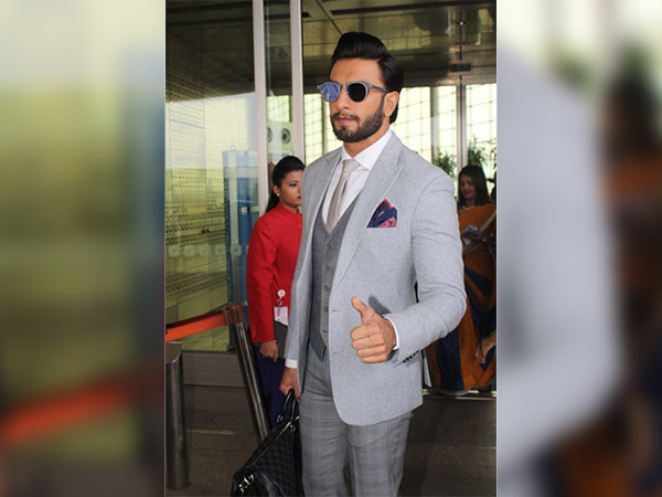 ranveer singh spotted at airport in formals ranveer singh spotted at airport in formals