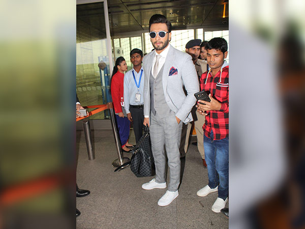 ranveer singh spotted at airport in formals ranveer singh spotted at airport in formals