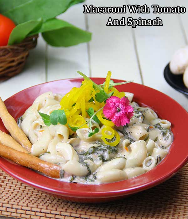 Creamy tomato and spinach pasta recipe