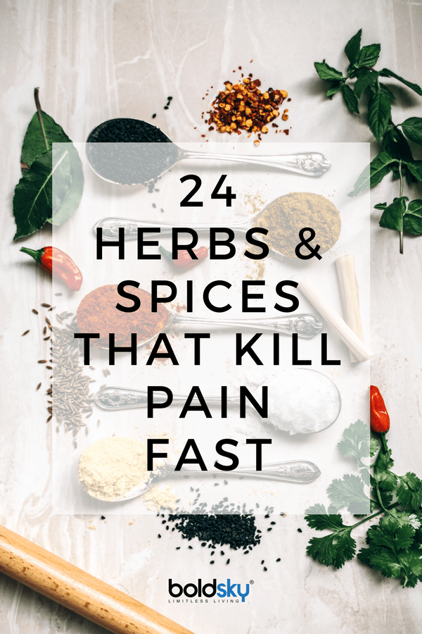 herbs and spices that kill pain fast
