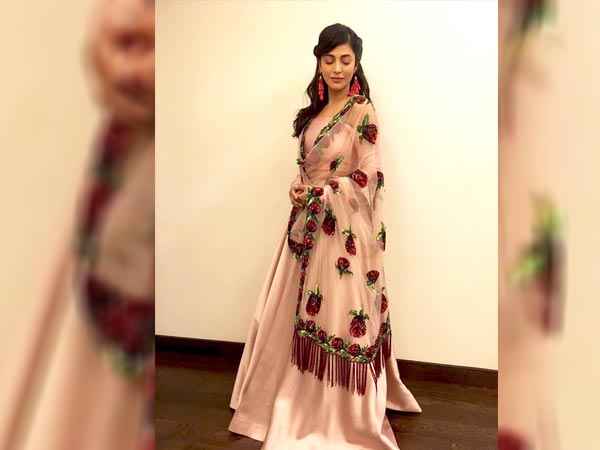 shruti haasan outfit for a wedding