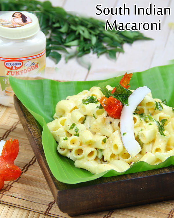 south indian style macaroni recipe