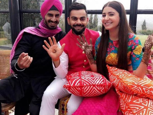 Virat Kohli and Anushka Sharma’s mehendi pictures Virat Kohli and Anushka Sharma’s mehendi pictures