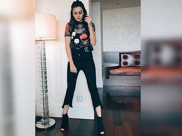 Taapsee And Open-Toe Boots Trend 