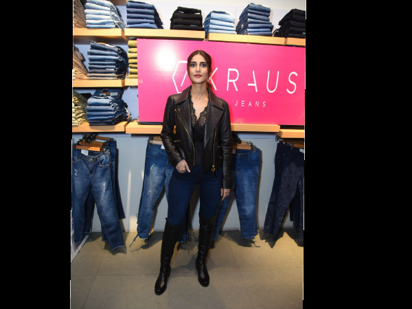vaani kapoor at kraus jeans store opening in noida