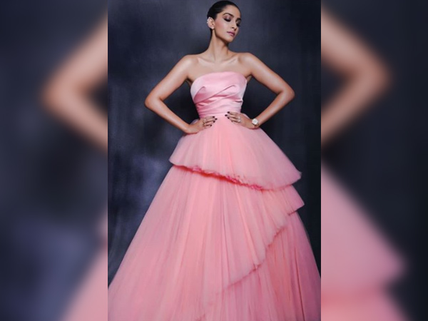 sonam kapoor wearing pink for IWC Schaffhausen event