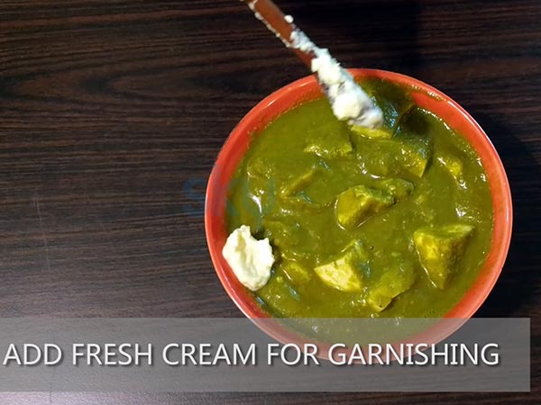 Palak paneer recipe