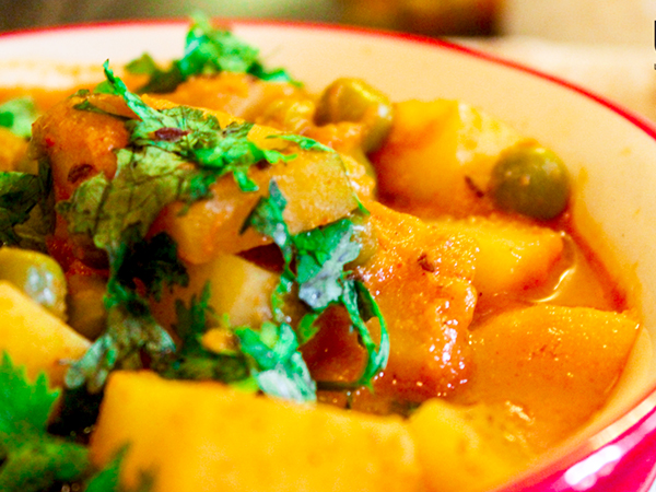 aloo matar gravy recipe