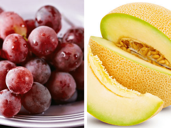 6. Red Grapes + Honeydew