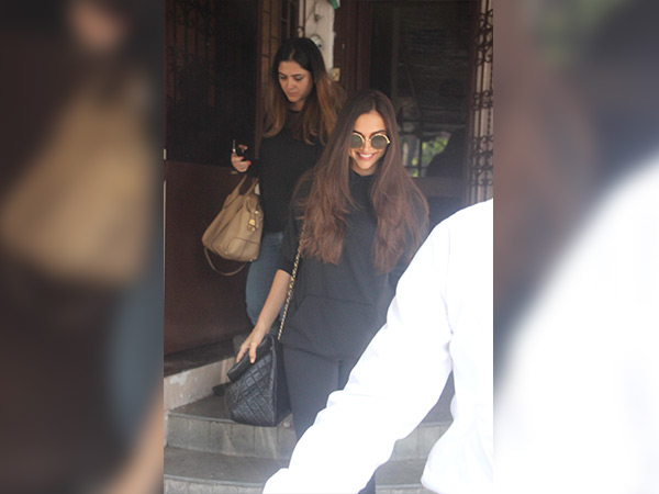 deepika padukone spotted at dubbing studio