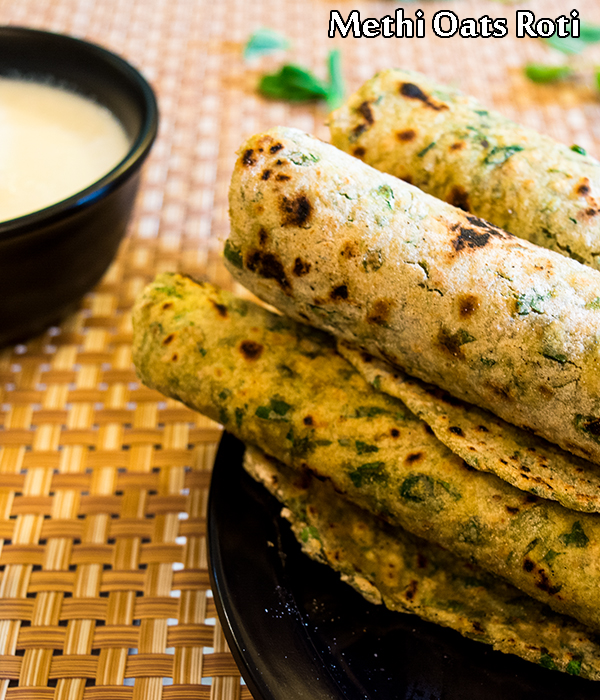methi oats roti recipe