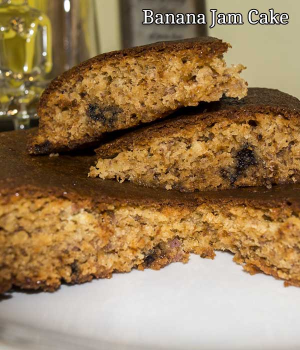 banana and jam cake recipe