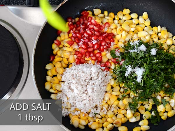 Sweet Corn Kosambari recipe