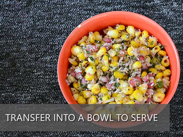 Sweet Corn Kosambari recipe