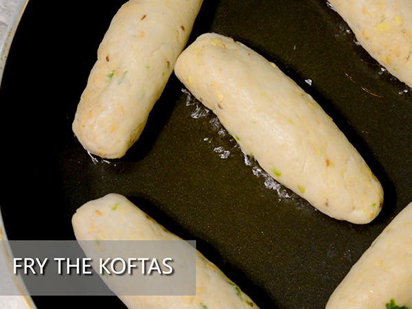 Arbi Kofta with Mint Curd Dip