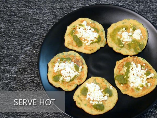 mini soya paneer pancakes recipe