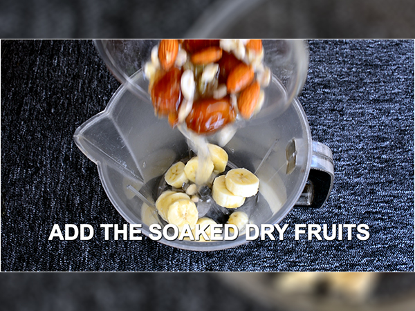 Dry fruit banana smoothie recipe