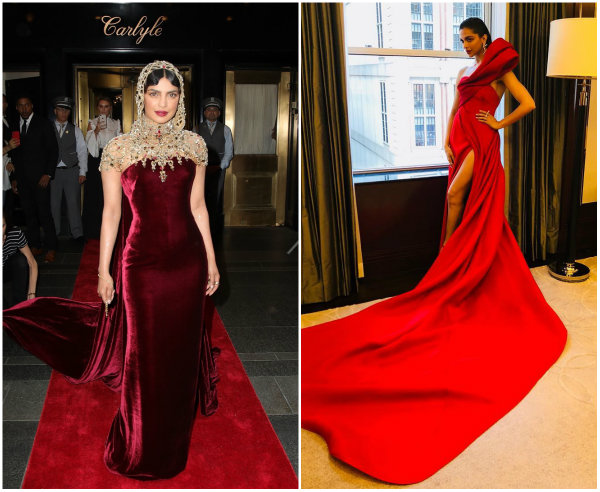 Deepika Padukone Priyanka Chopra Met Gala 2018