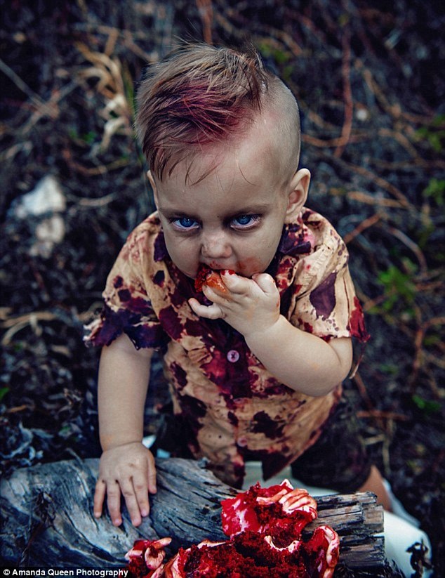 zombie cake for first birthday