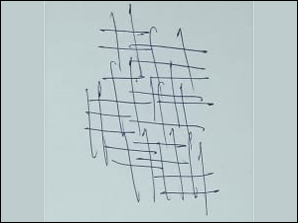 Broken Crossed Lines Doodle