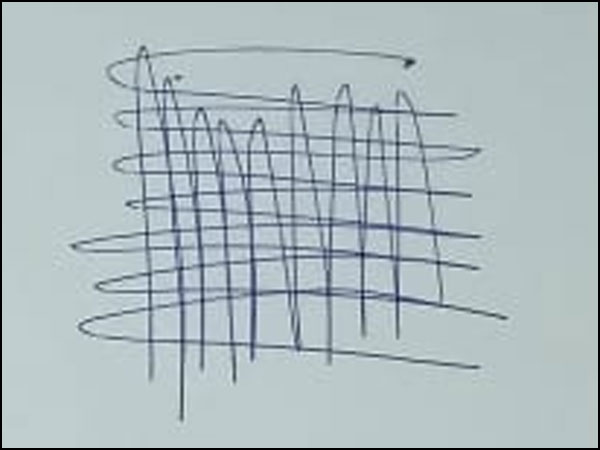 Scribbled Criss-cross Doodle